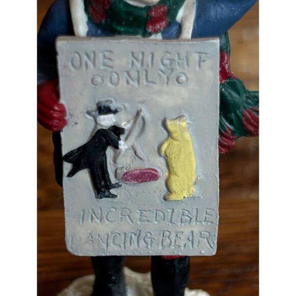 Vintage Hand-Painted Mervyns Christmas Village Accessory Figurine One Night Only - Picture 5 of 9